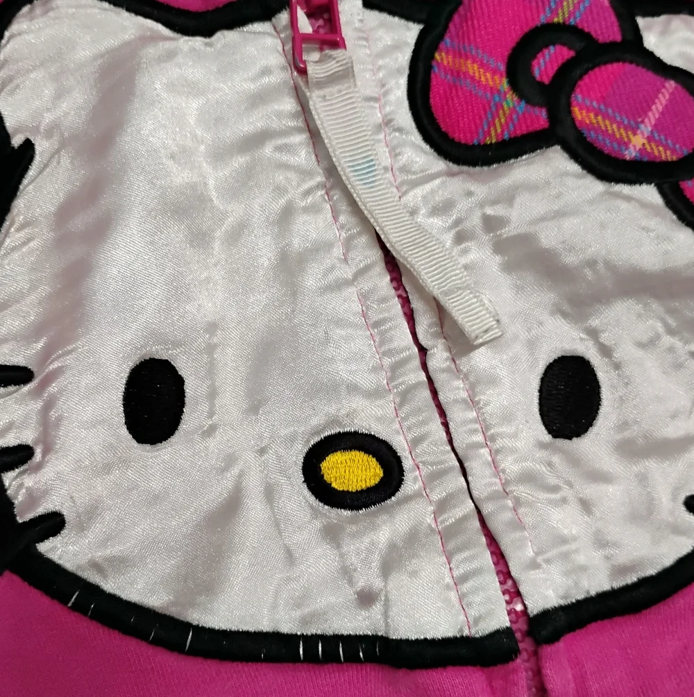 Hello Kitty Girls Full Zip Graphic Hoodie Jacket Sz M